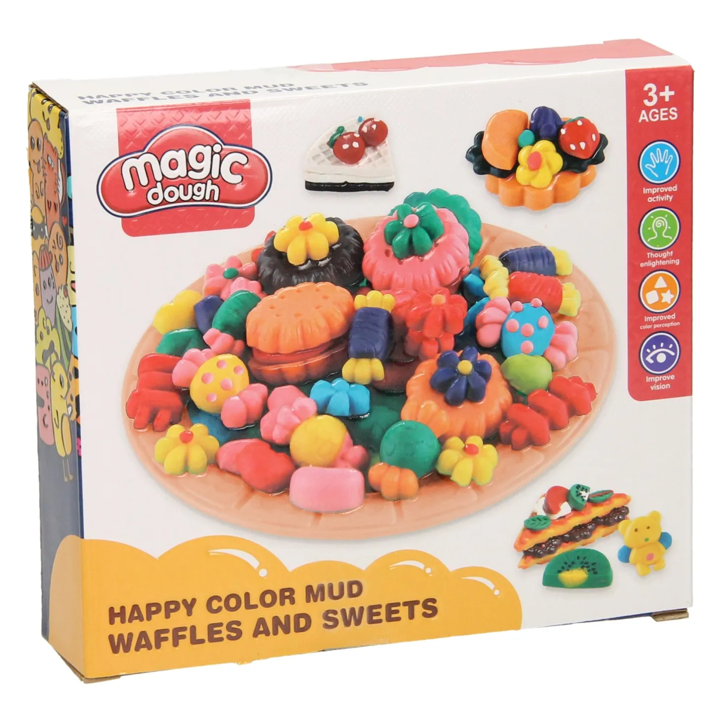 Kleiset Eten Lekkernijen - 4 Kleuren Klei