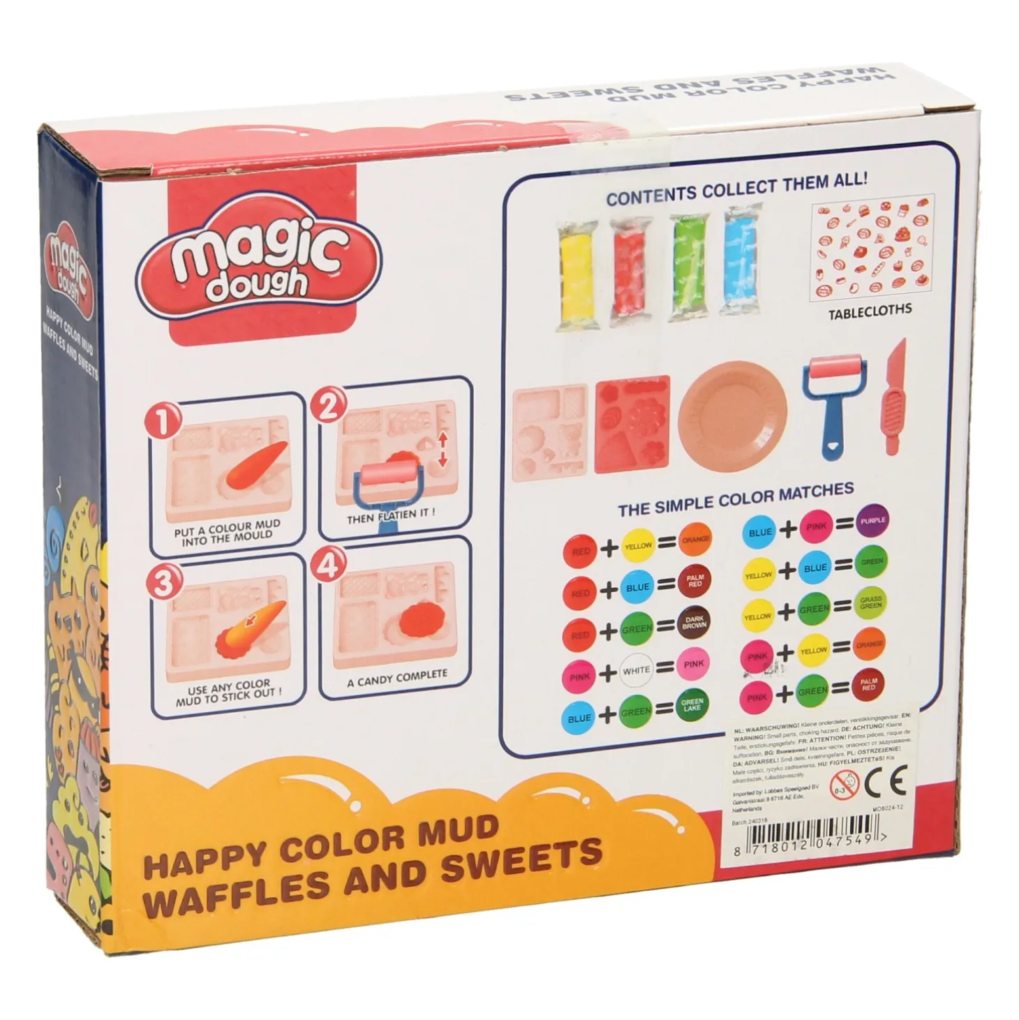 Kleiset Eten Lekkernijen - 4 Kleuren Klei