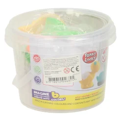 Kleiset in Opbergbox Dino Vormen - 6 Kleuren Klei