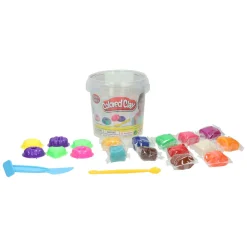 Kleiset in Opbergbox Donuts Maken - 12 Kleuren Klei