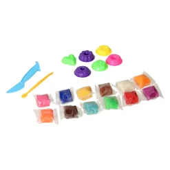 Kleiset in Opbergbox Donuts Maken - 12 Kleuren Klei