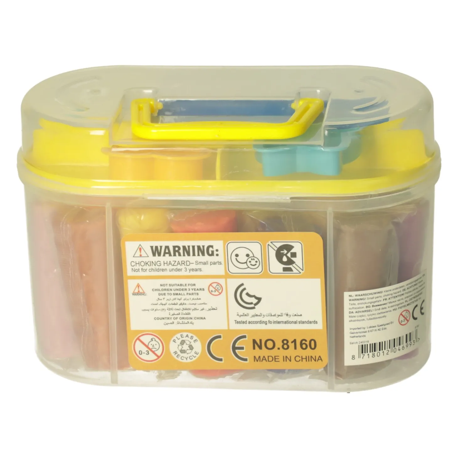 Kleiset in Opbergkoffer - 16 Kleuren Klei