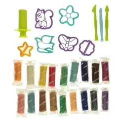 Kleiset in Ton - 18 Kleuren Klei -28dlg.