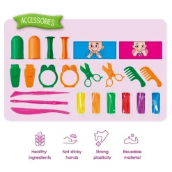 Kleiset Kapsalon - 6 Kleuren Klei