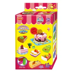 Kleiset met 2 Toetjesvormen en Tool - 3 Kleuren Klei