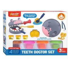 Kleiset Nijlpaard naar Tandarts 4 Kleipotjes