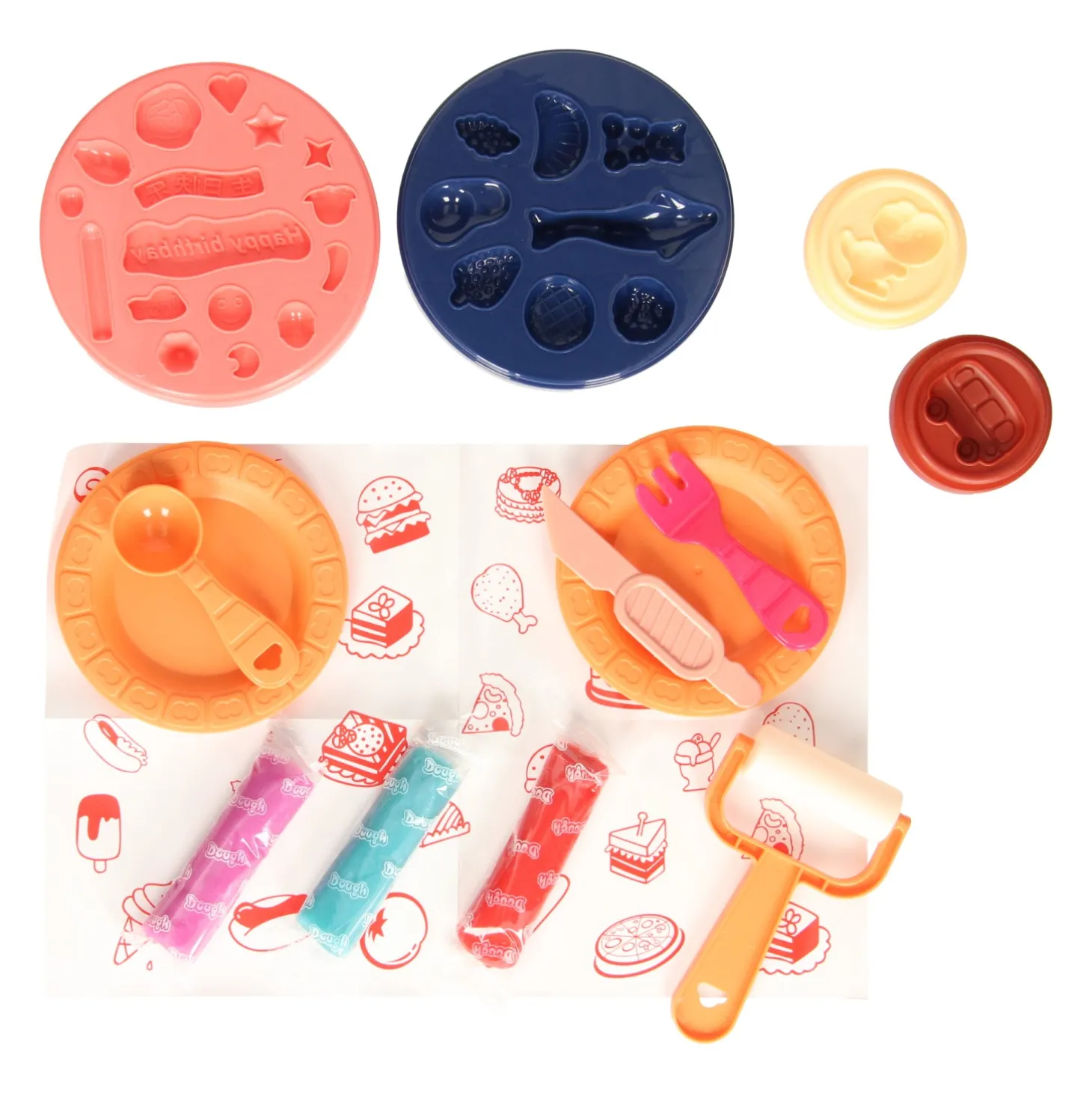 Kleiset Taarten Trio - 5 Kleuren Klei