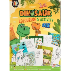 Kleur- en Activiteitenboek Dino, 64pag.