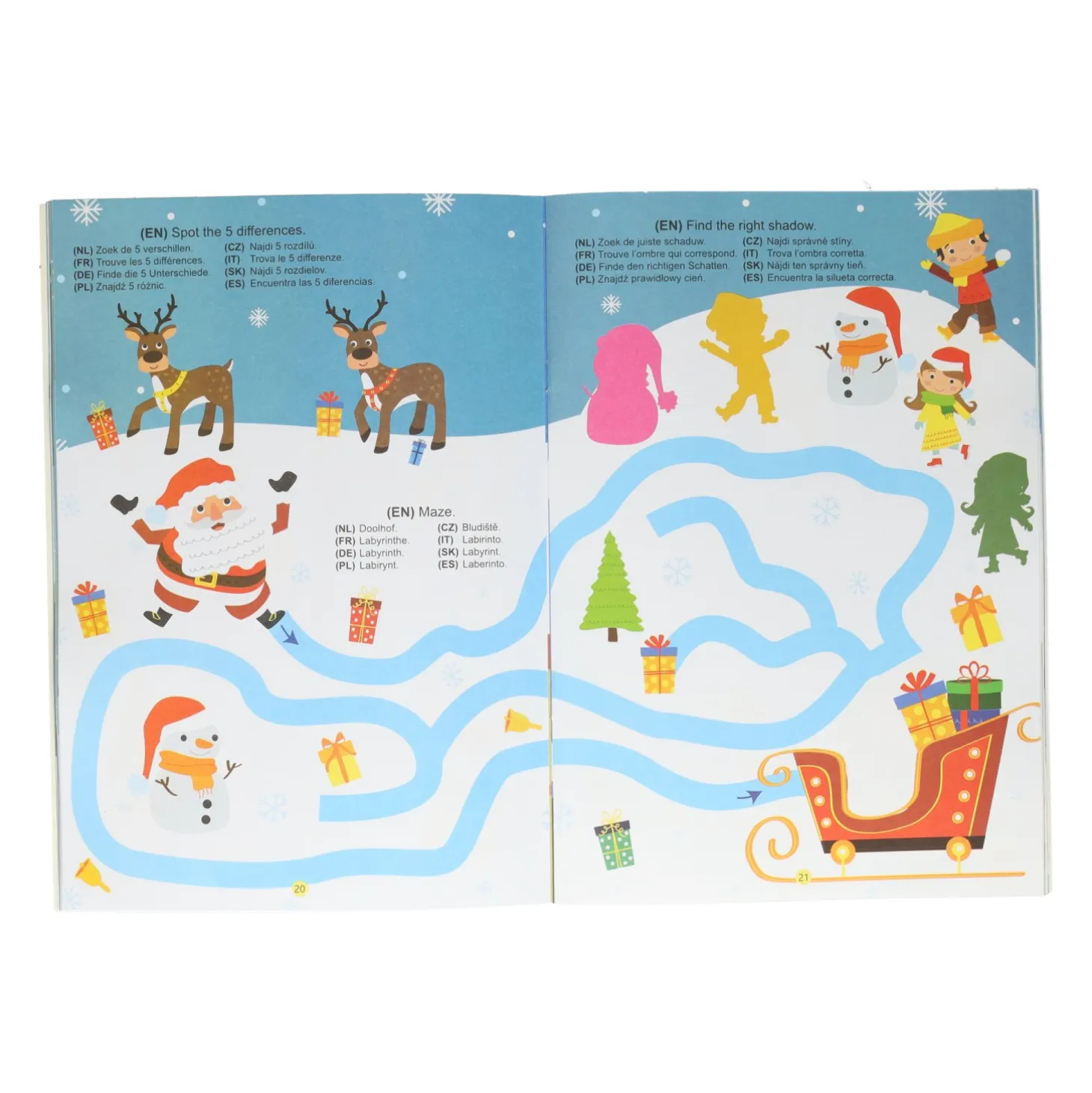 Kleur- en Activiteitenboek A4 Kerstmis