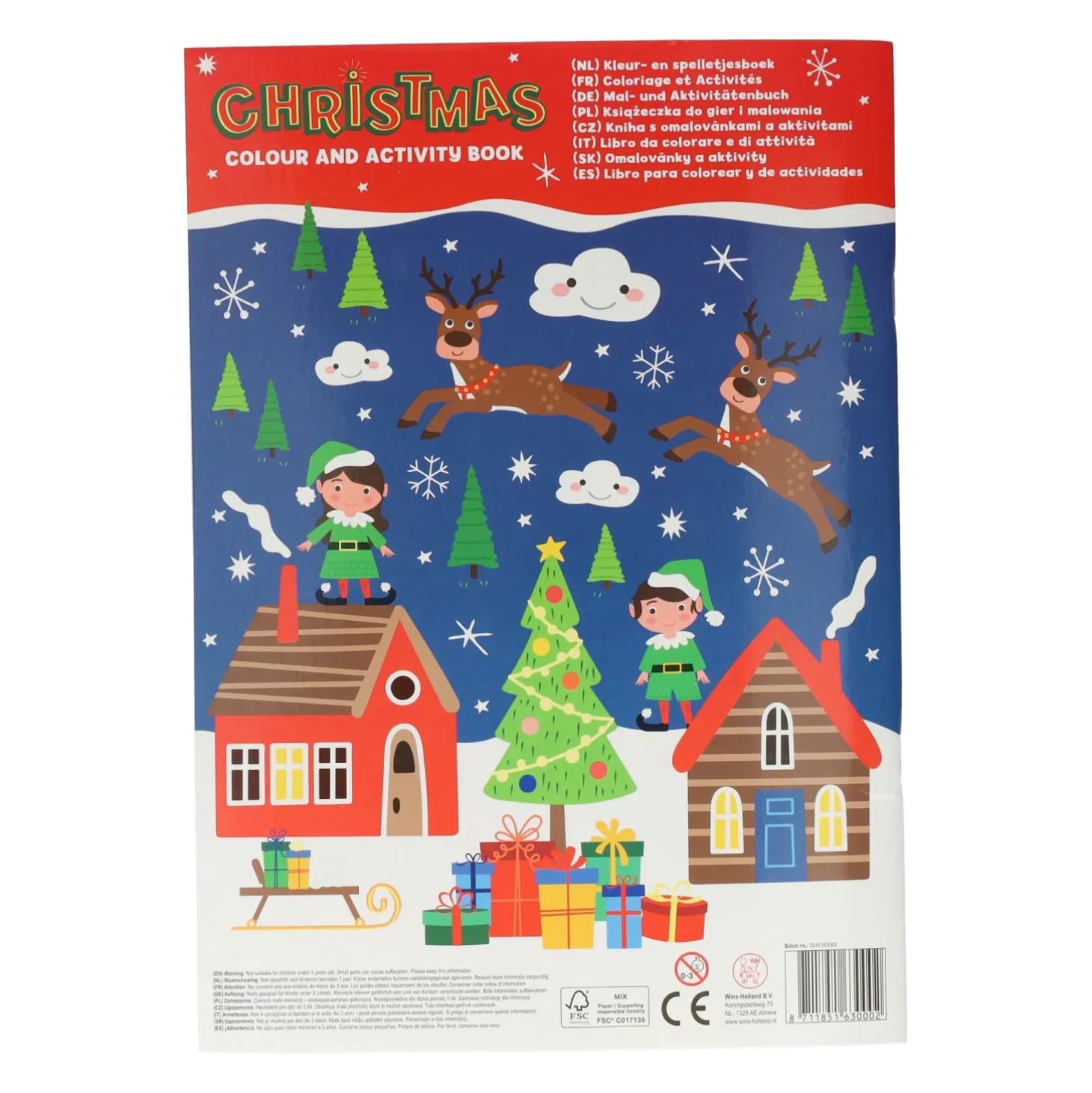 Kleur- en Activiteitenboek A4 Kerstmis