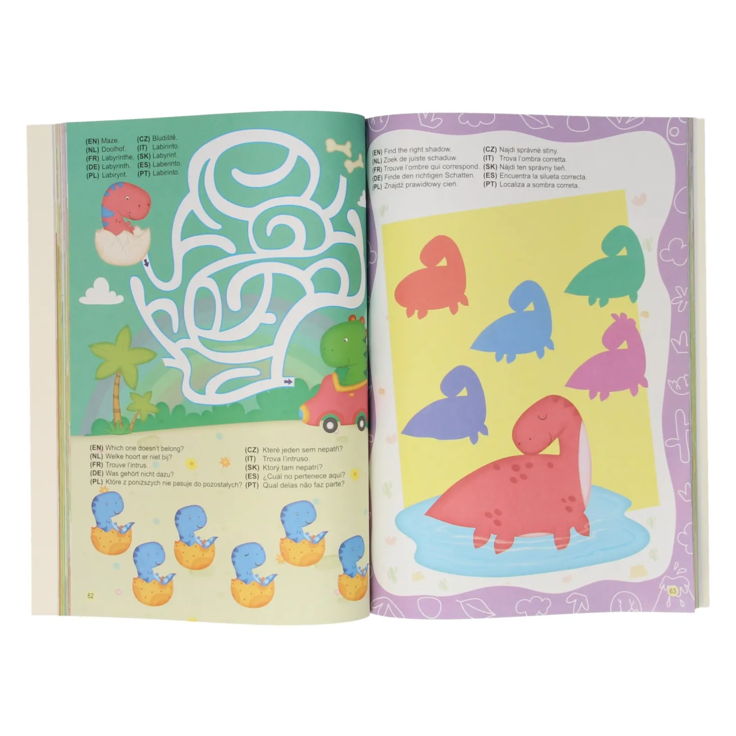 Kleur- en Activiteitenboek - Dino