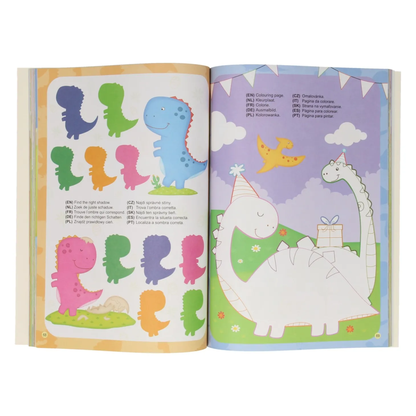 Kleur- en Activiteitenboek - Dino