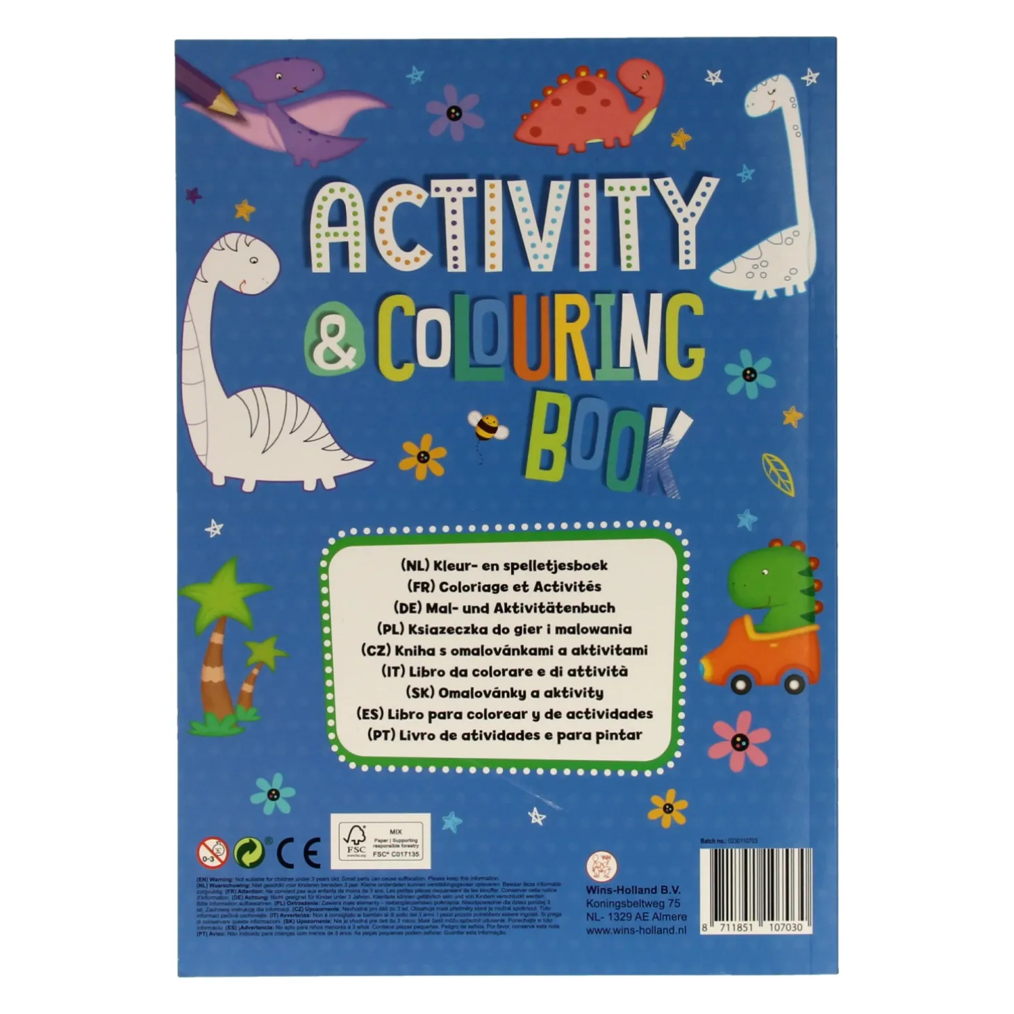 Kleur- en Activiteitenboek - Dino
