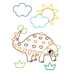 Kleur- en Stickerpret - Lieve Dino's