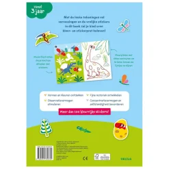 Kleur- en Stickerpret - Lieve Dino's