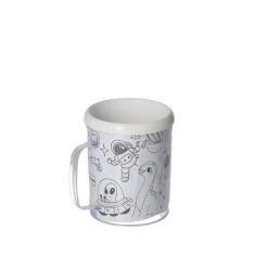 Kleur je eigen Beker Dino's Robots Ruimtevaartplaatjes - incl 6 stiften