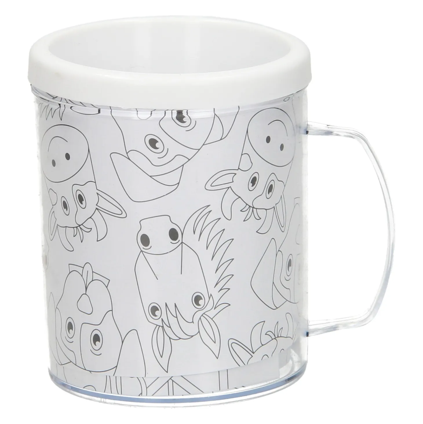 Kleur je eigen Mok Boerderij Dieren