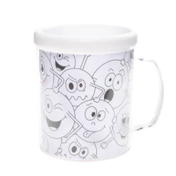 Kleur je eigen Mok Lachgezicht