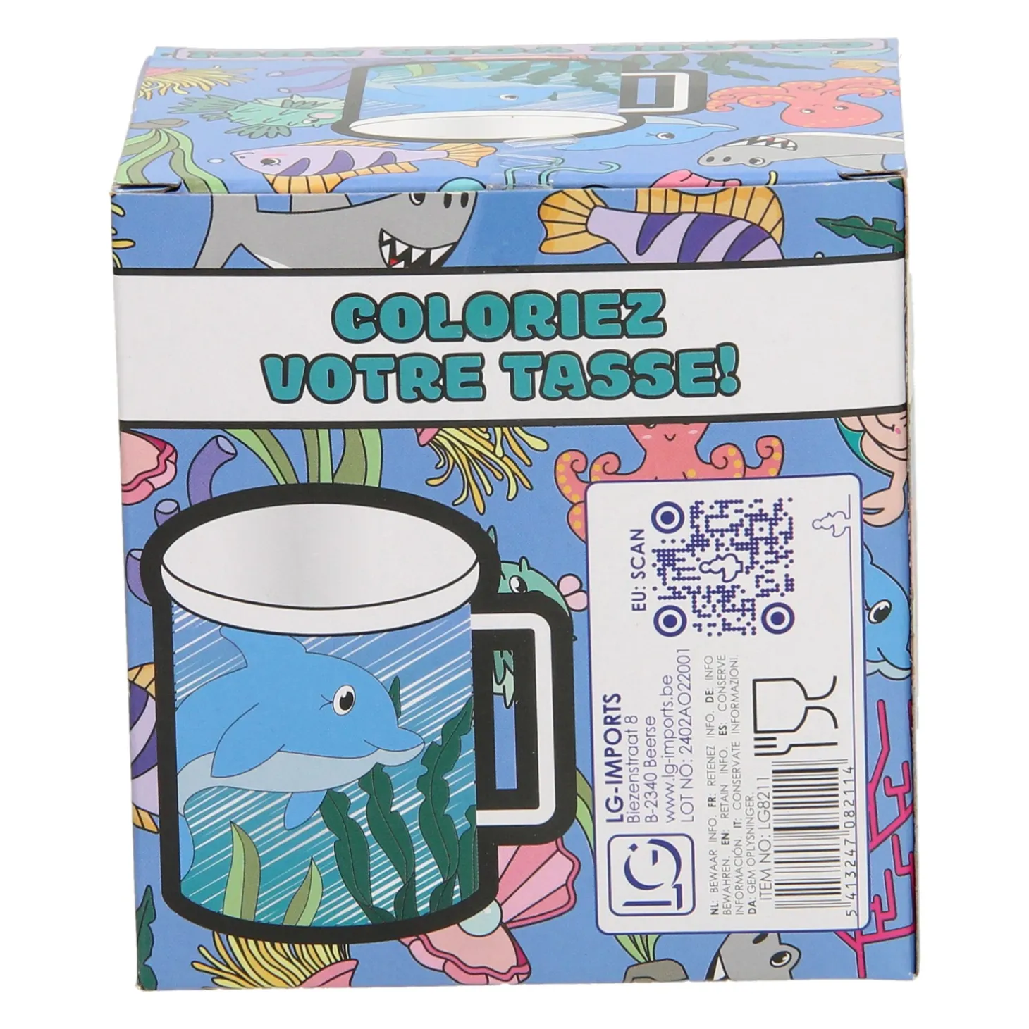 Kleur je eigen Mok Onderwaterwereld