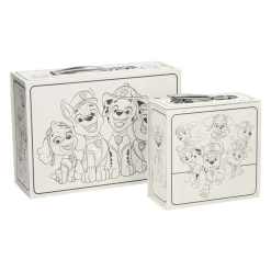 Kleur je eigen PAW Patrol Koffertjes, Set van 2