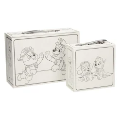 Kleur je eigen PAW Patrol Koffertjes, Set van 2