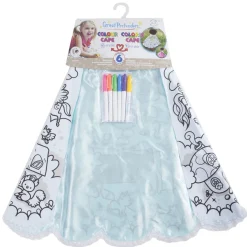 Kleur je eigen Prinsessen Cape + 6 Markers, 4-7 jaar
