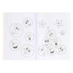 Kleurboek met Stickervel Lachgezicht