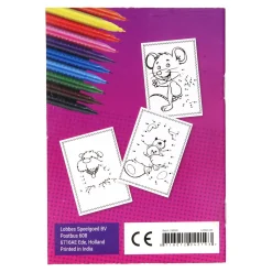 Kleurboekje Dieren A6 Verbind de Cijfers