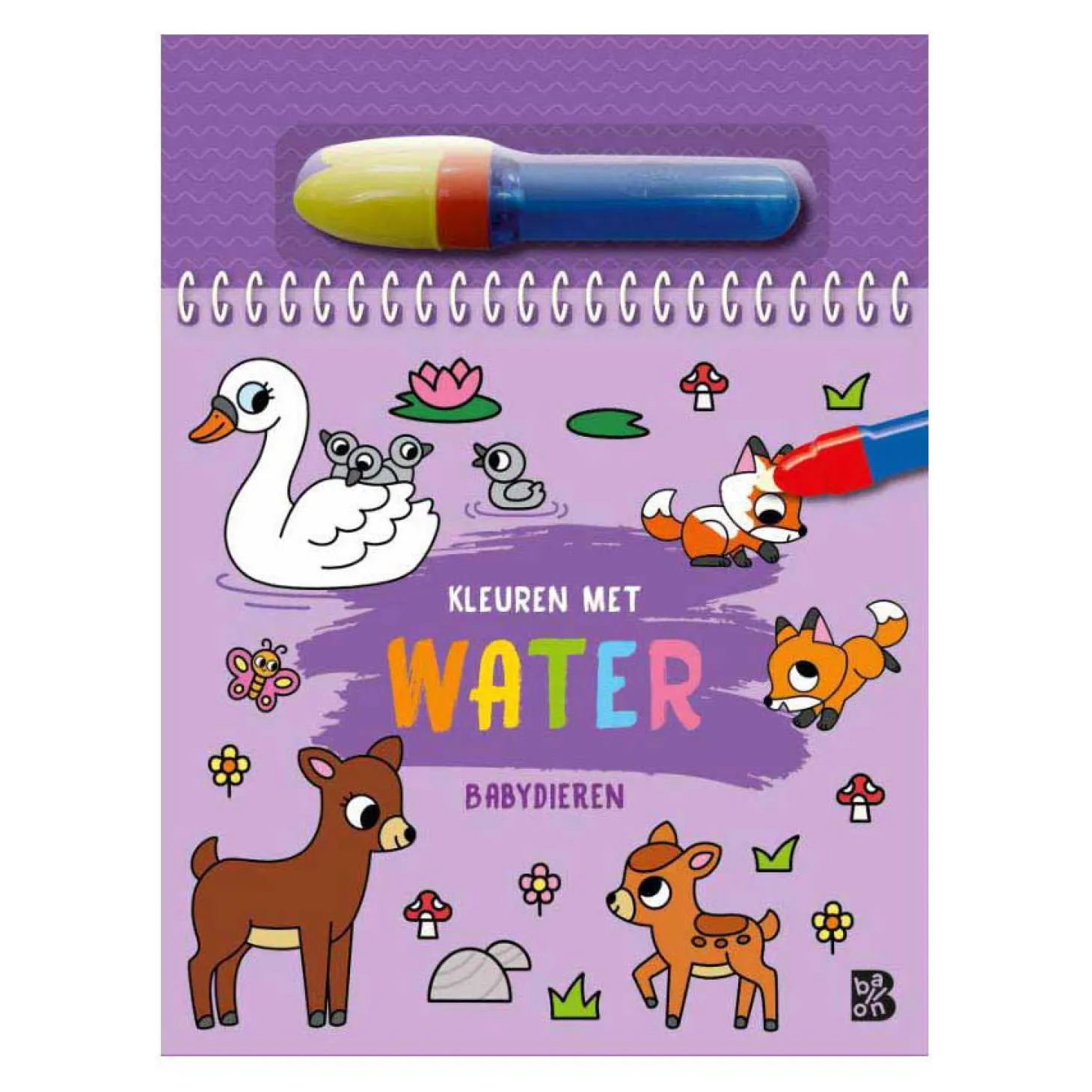 Kleuren met Water - Babydieren