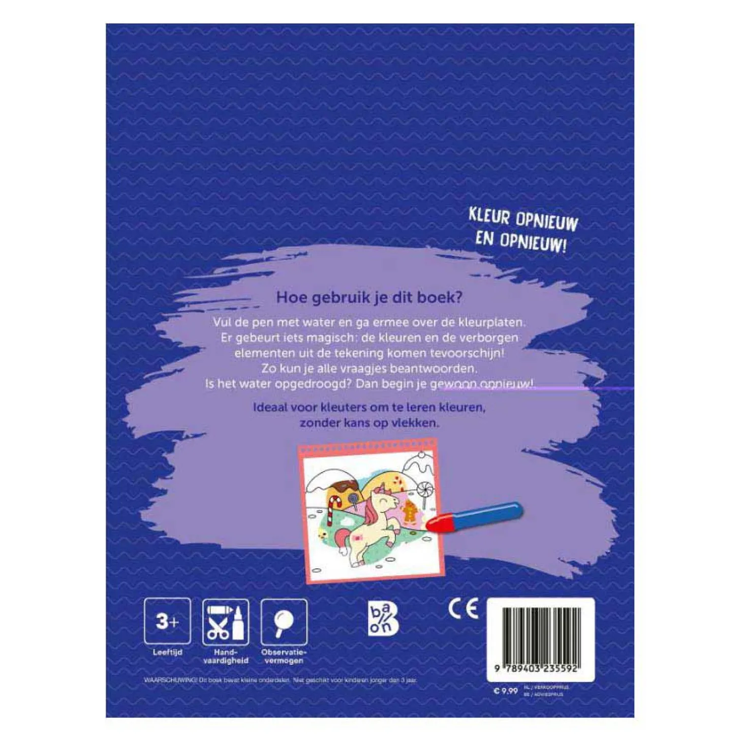 Kleuren met Water - Eenhoorns