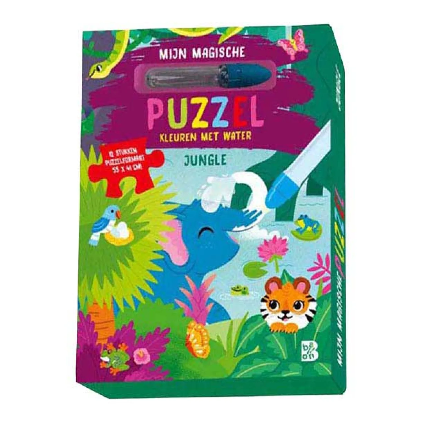 Kleuren met Water - Mijn magische Puzzel Jungle - 12st.
