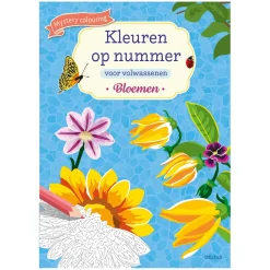 Kleuren op nummer voor volwassenen - Bloemen