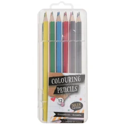 Kleurpotloden in Opbergdoosje, 12st.