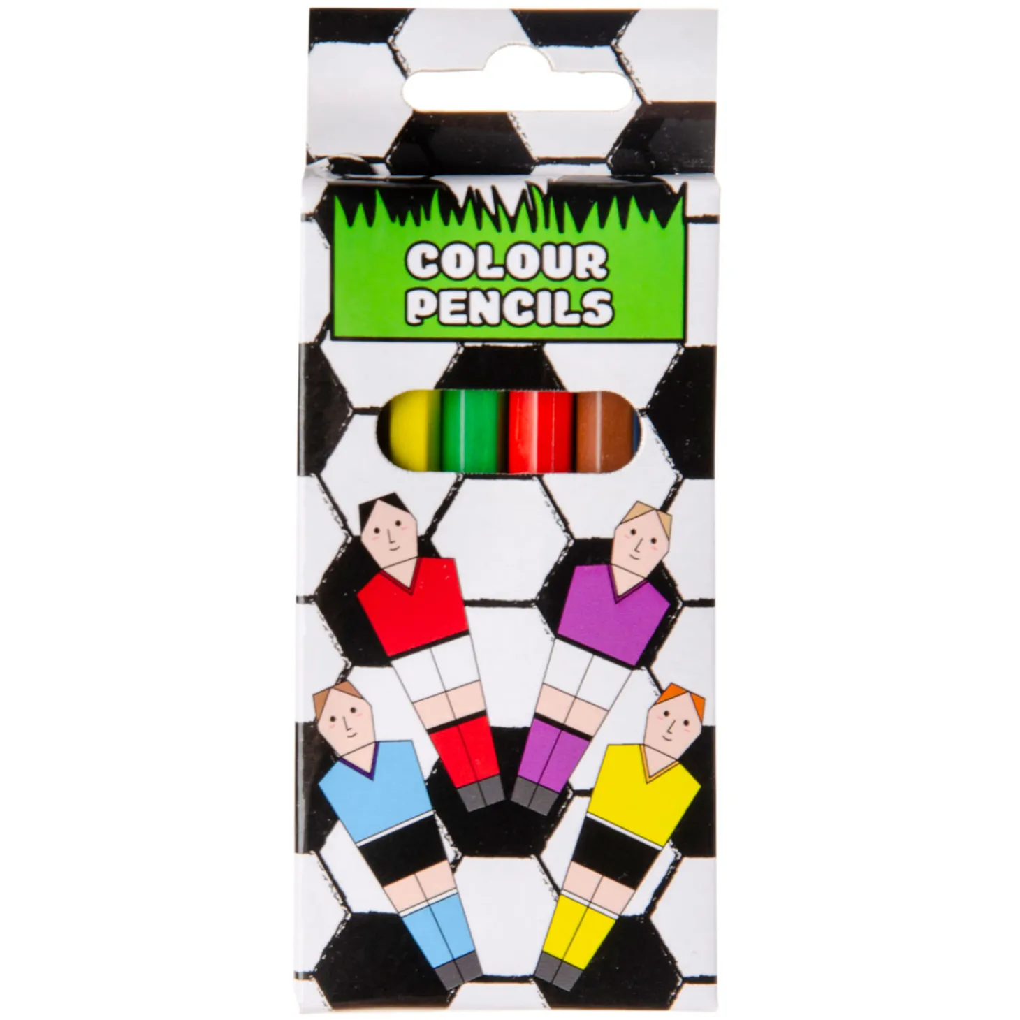 Kleurpotloden Voetbal, 6st.