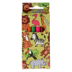 Kleurpotloden Wilde Dieren, 6st.