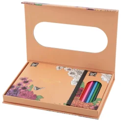 Kleurset Bloemen met 10 Kleurpotloden