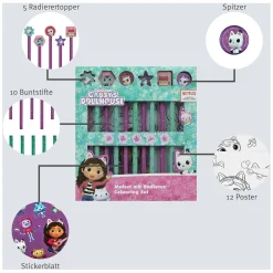 Kleurset met Gummen Gabby's Poppenhuis, 29dlg.