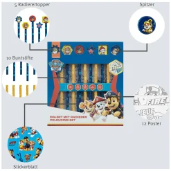 Kleurset met Gummen PAW Patrol, 29dlg.