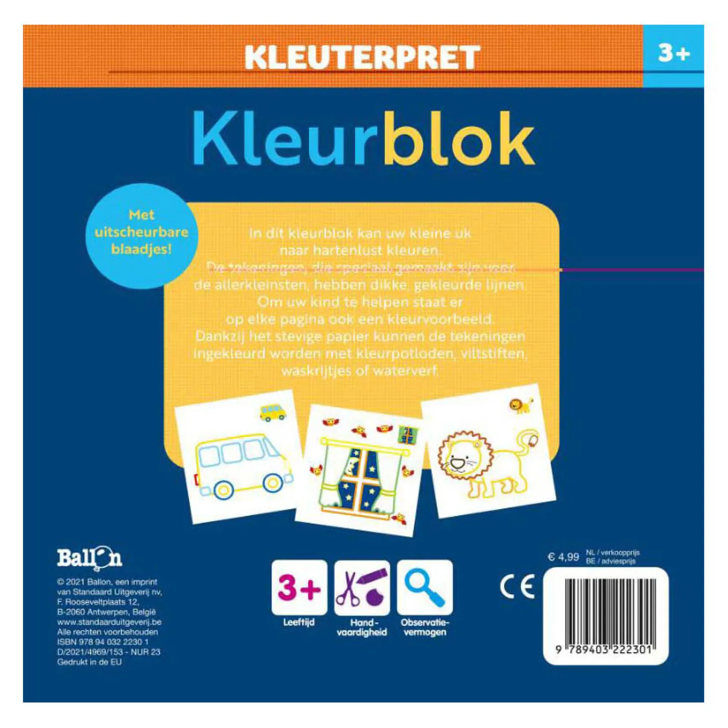 Kleuterpret Kleurblok Raket 3+