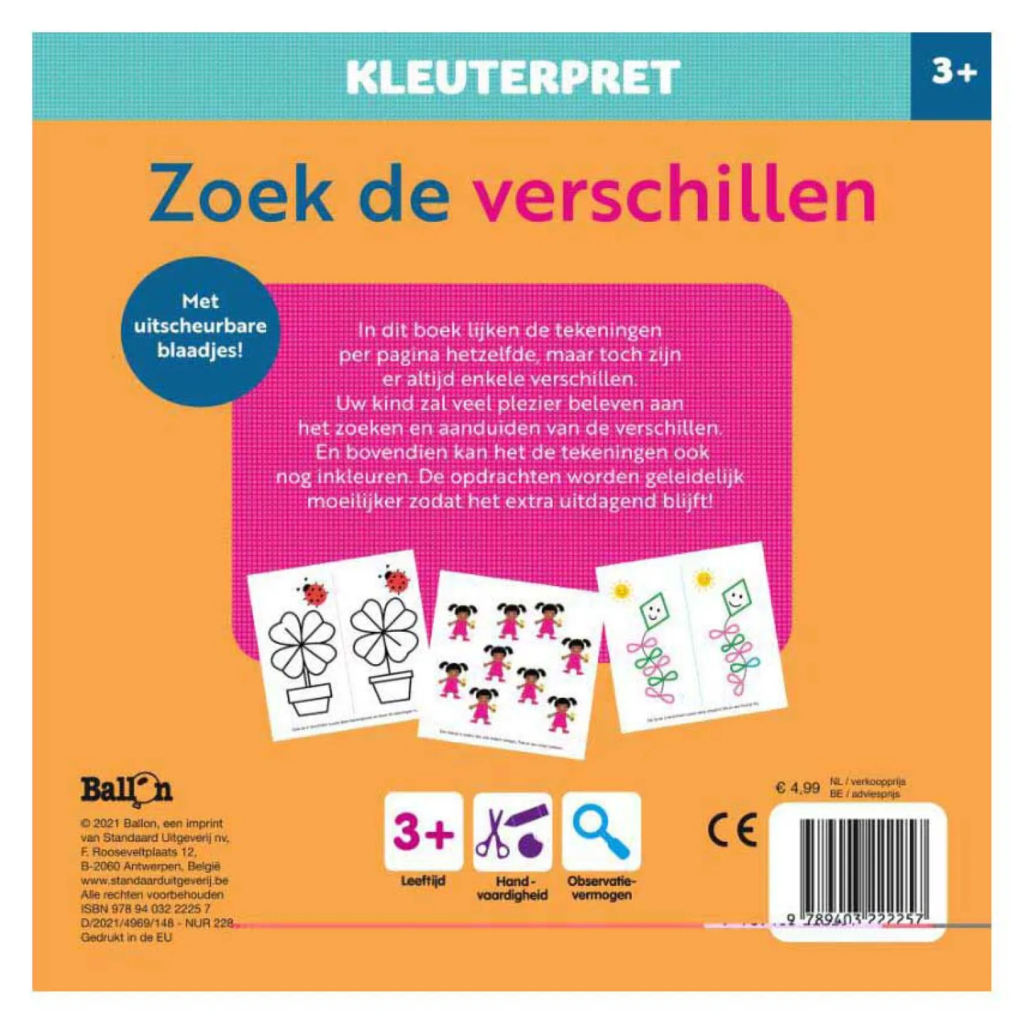 Kleuterpret Zoek de Verschillen 3+