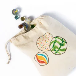 Knikkerzak Naturel, 5st.