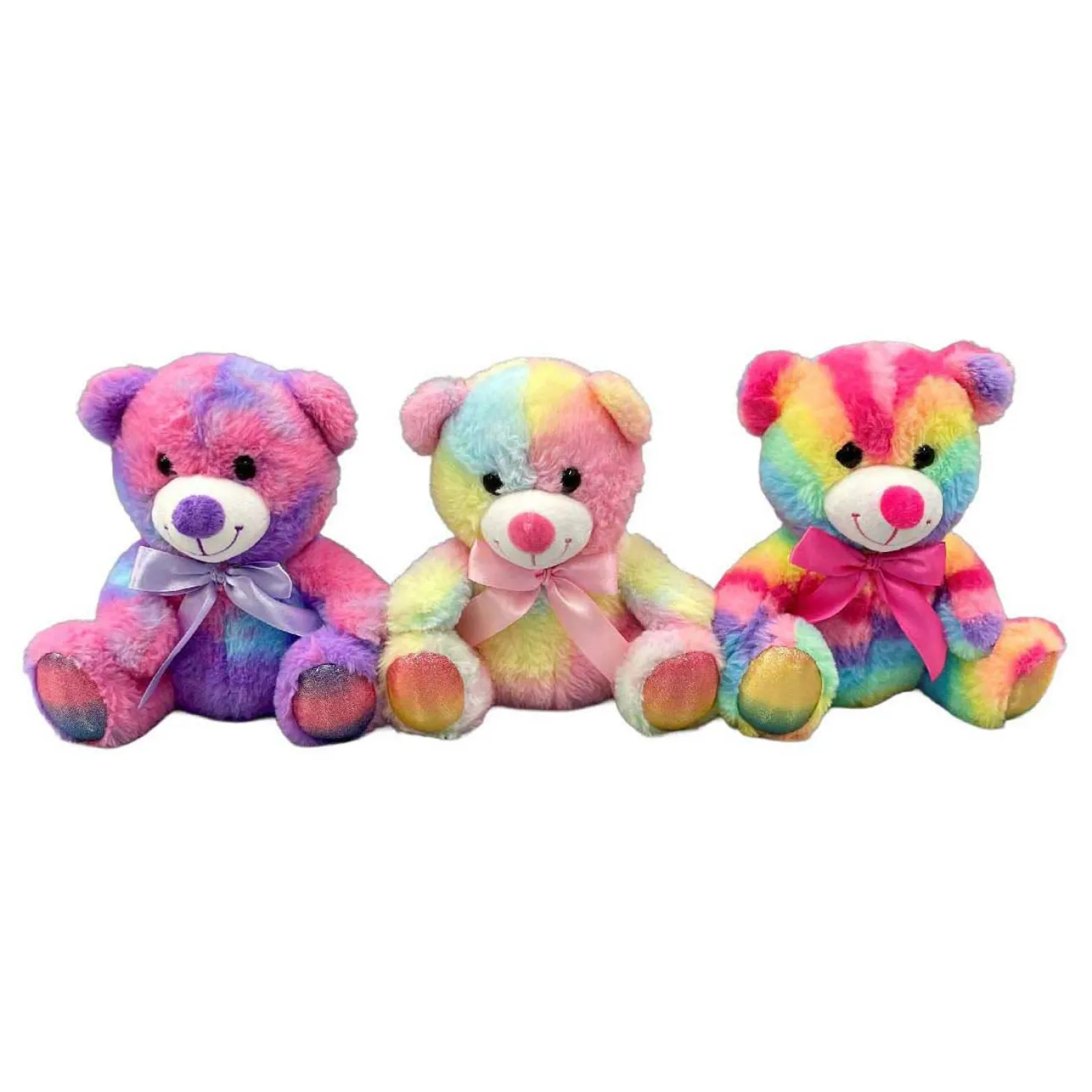 Knuffelbeer Regenboogkleuren - 21cm