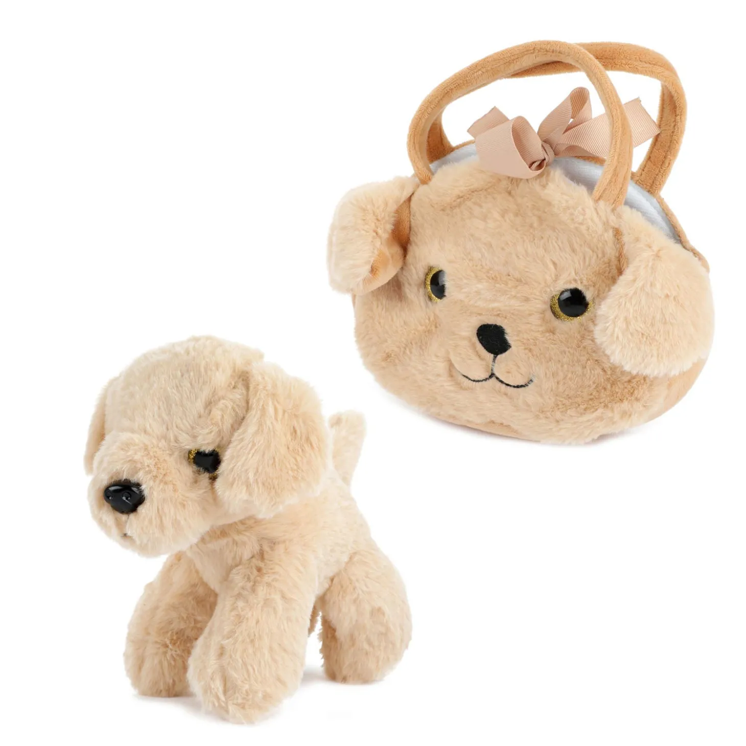 Knuffeldier in Handtas Pluche - Hond
