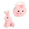 Knuffeldier in Handtas Pluche - Konijn