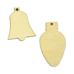 Knutsel Houten Mini Kersthanger (per stuk)