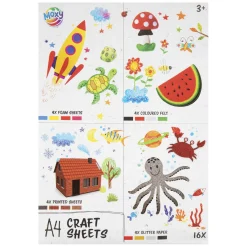 Knutselpapierset, 16dlg.