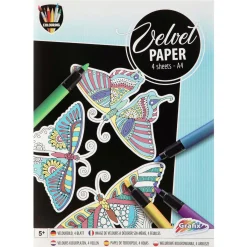 Knutselset Fluweel Papier