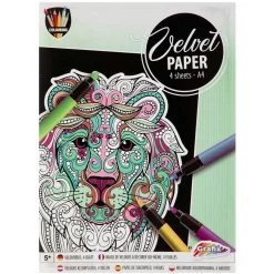 Knutselset Fluweel Papier