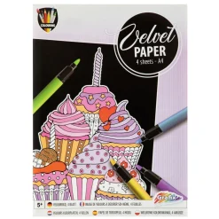 Knutselset Fluweel Papier