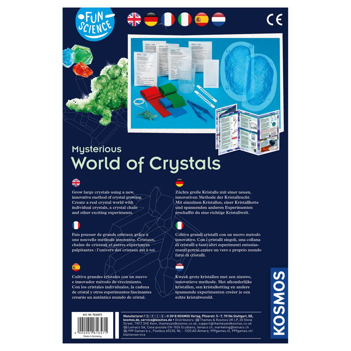 Kosmos Wereld van Kristallen Experiment Set